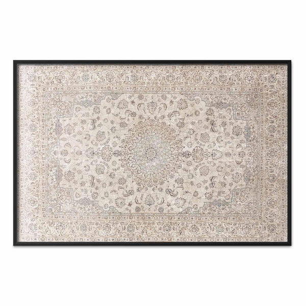 Poster - Sand Carpet - Worn Persian Rug with Rich Ornamental Motifs