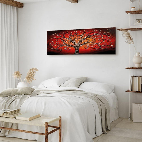 Quadro - Fiery Tree (1 Part) Narrow