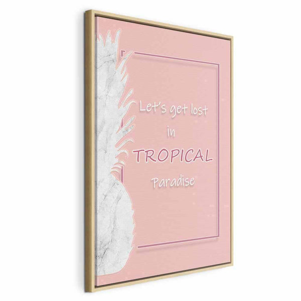 Quadro - Let's Get Lost in Tropical Paradise (1 Part) Vertical
