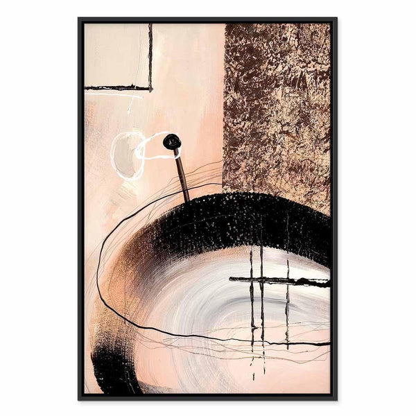 Quadro - Art of Shapes (1-part) - Hand-Painted Abstract Artwork