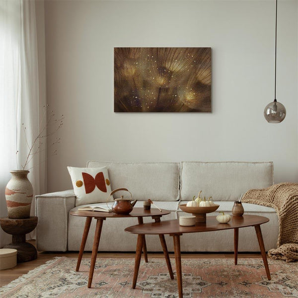 Quadro - Golden Dandelions (1 Part) Wide