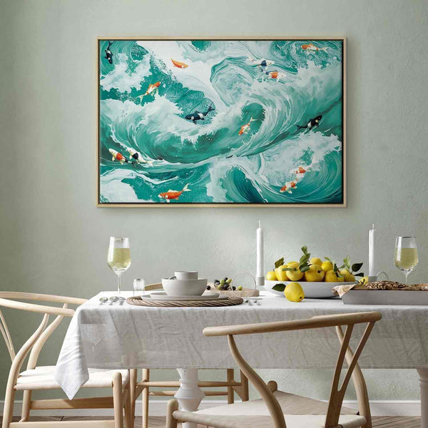 Quadro - Fish and waves