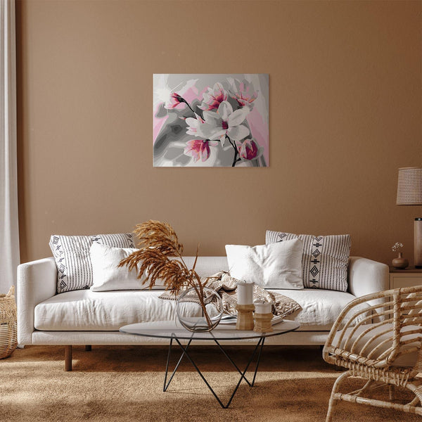 Quadro fai da te - Magnolia (Grey Background)
