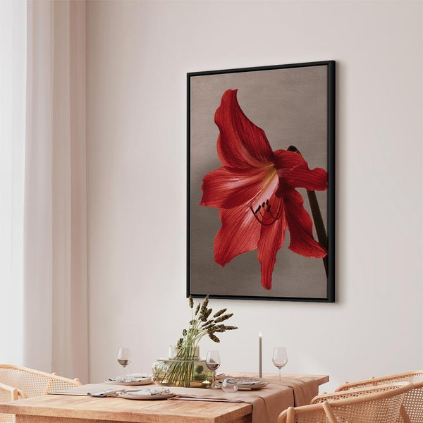 Quadro - Red Flower (1 Part) Vertical