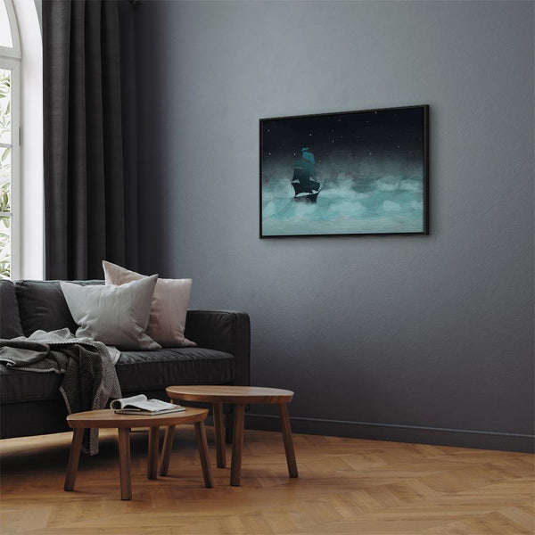 Quadro - Night Waves (1 Part) Wide - Second Variant