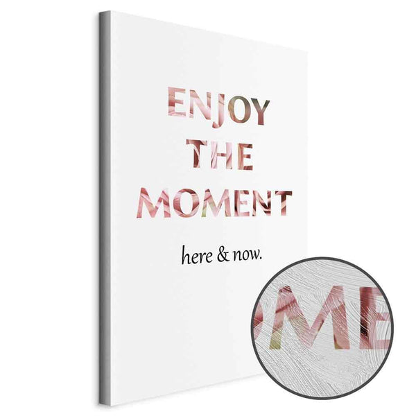 Quadro - Unique Moment (1-part) - English Text on White Background