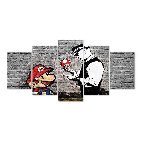 Quadro - Super Mario Mushroom Cop (Banksy)
