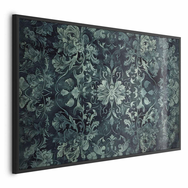 Poster - Carpet Ornaments in Emerald Shades