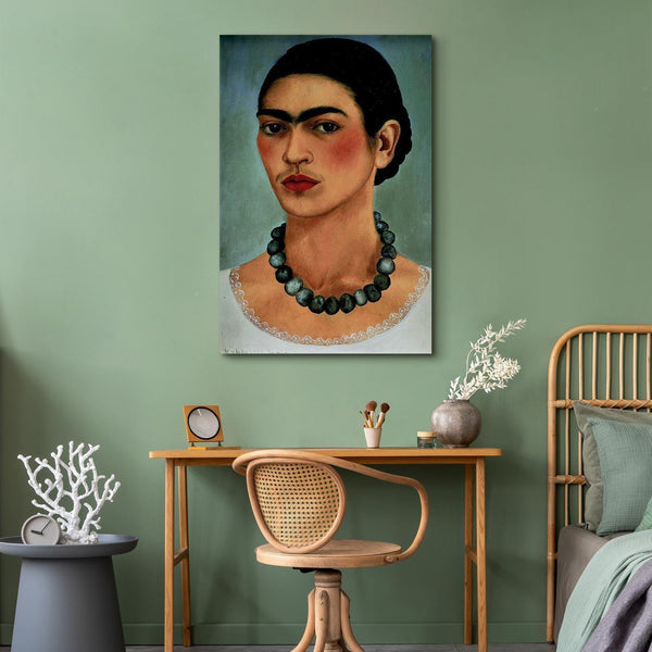 Quadro - Frida Kahlo – Self-Portrait with Beaded Necklace