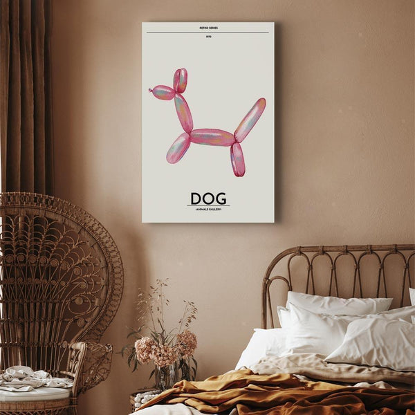 Quadro - Holo-Dog - Colorful Dog in Retro Style