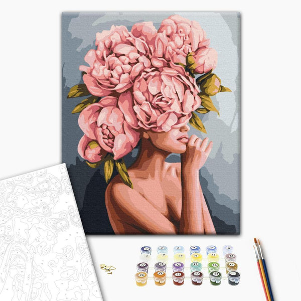 Quadro fai da te - Queen of peonies