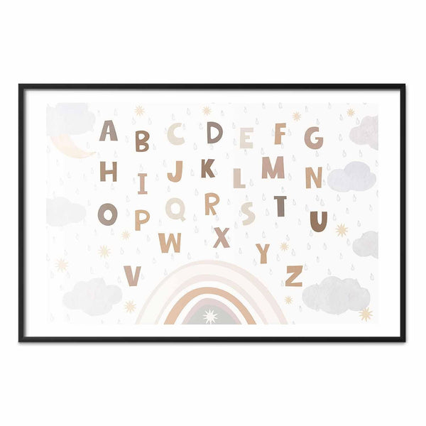 Poster - Letters in Muted Colors