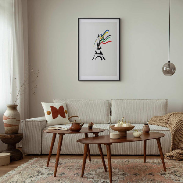 Poster - Eiffel Tower and Colors