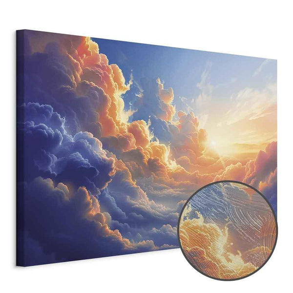 Quadro - Sunset Over a Cloudy Sea: A Wonderful Symphony of Colors