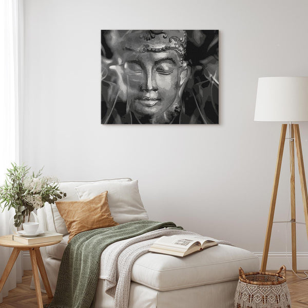 Quadro fai da te - Buddha in Black and White