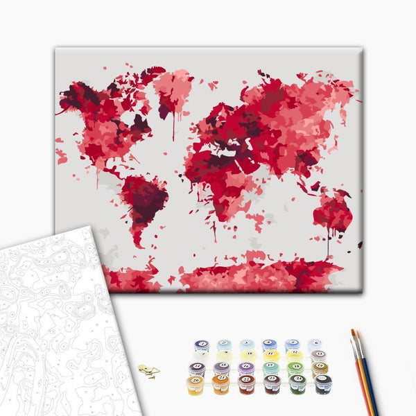 Quadro fai da te - Watercolor Map
