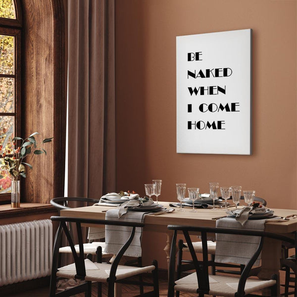 Quadro - Homecoming (1-part) - Black and White English Inscriptions