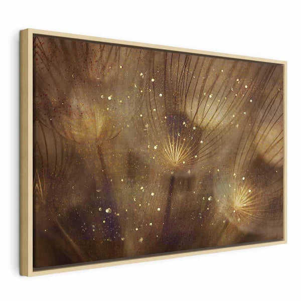 Quadro - Golden Dandelions (1 Part) Wide