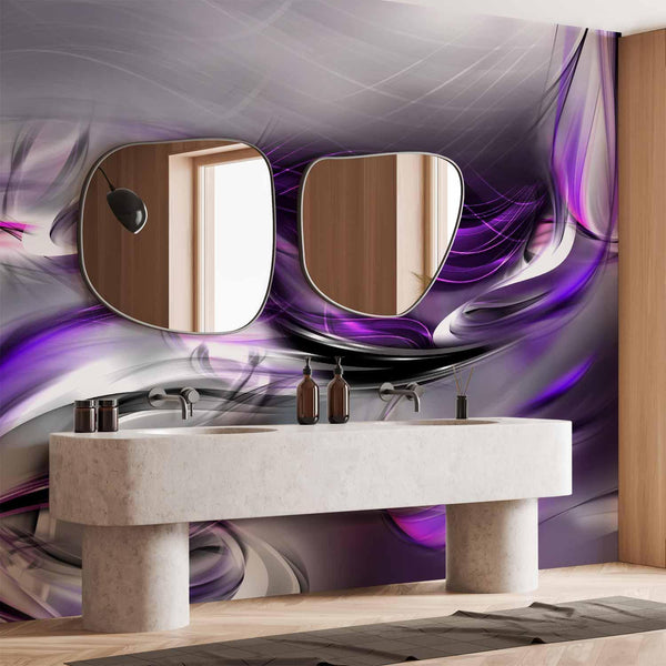 Carta da parati - Purple Swirls