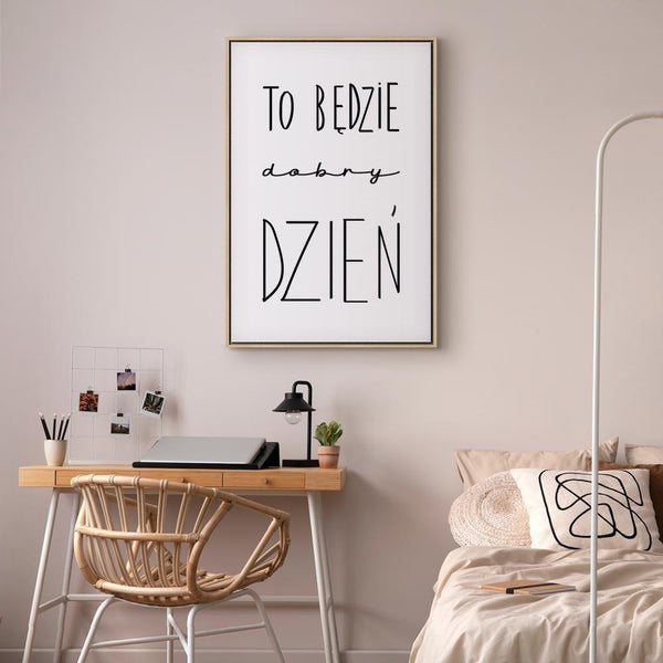 Quadro - Art of Words (1-part) - Inspirational Black Text on White