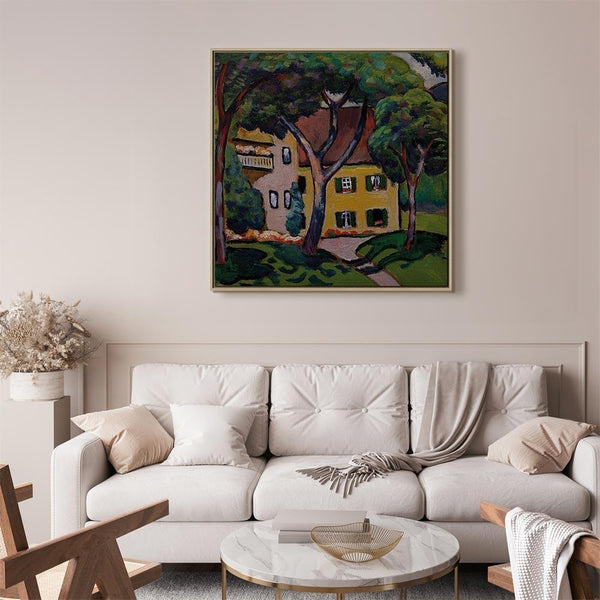 Quadro - August Macke – Staudacherhaus in Tegernsee
