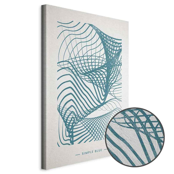 Quadro - Simple Blue (1 Part) Vertical