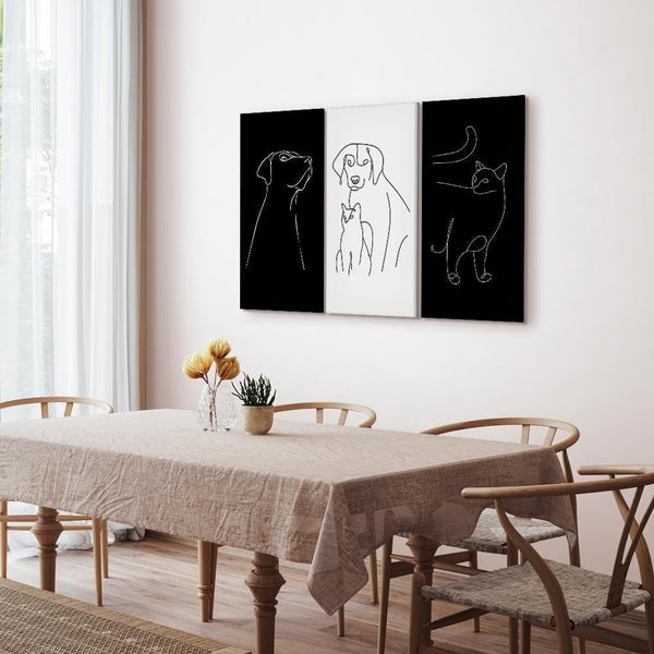 Quadro - Domestic Animals (3 Parts)