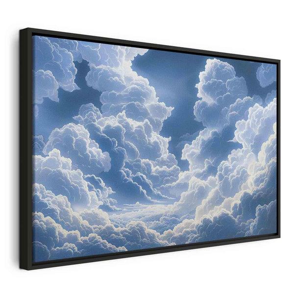 Quadro - Blue Sky Breaking Through White Fluffy Clouds