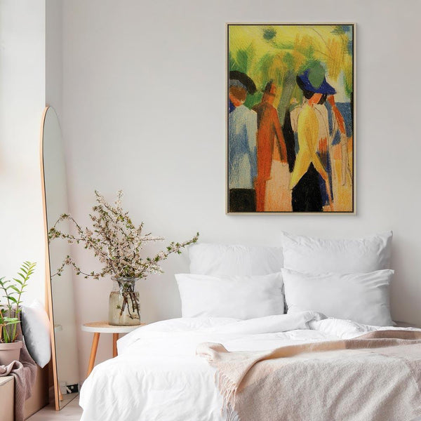 Quadro - August Macke – Walker under trees (Walker in the park)