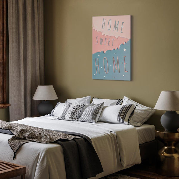 Quadro - Inscriptions: Home Sweet Home (1 Part) Vertical