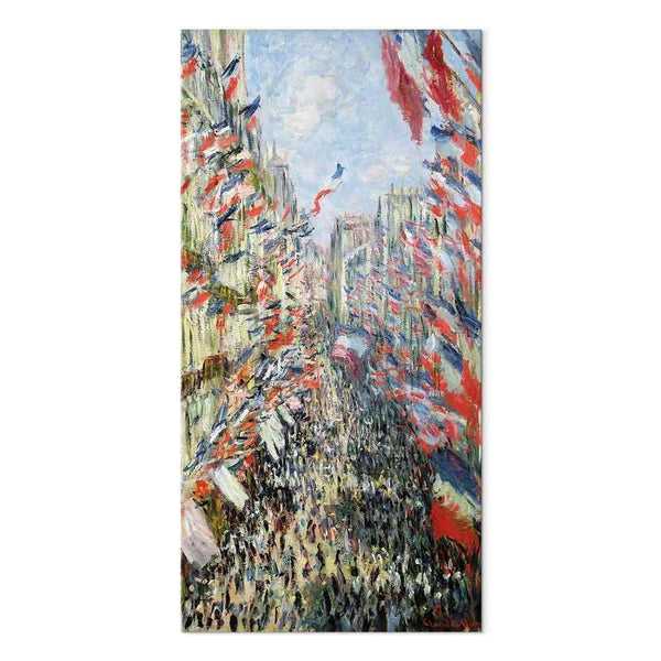 Quadro - Claude Monet – The Rue Montorgueil in Paris, Celebration of June 30, 1886