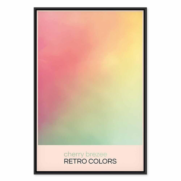 Quadro - Cherry Breeze - Pastel Gradient in Delicate Retro Colors