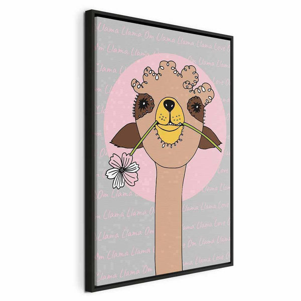 Quadro - Happy Llama (1 Part) Vertical