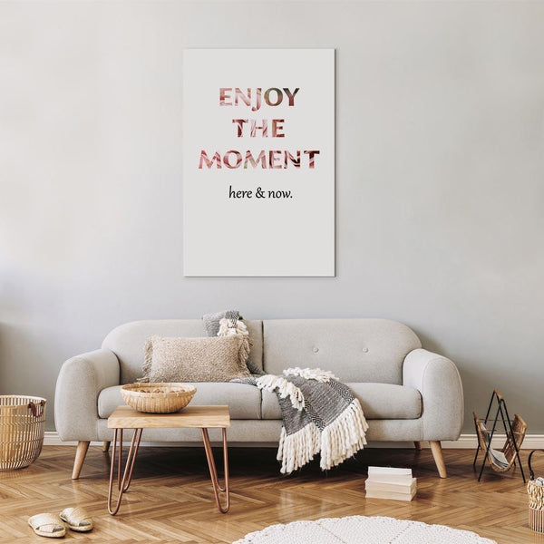 Quadro - Unique Moment (1-part) - English Text on White Background