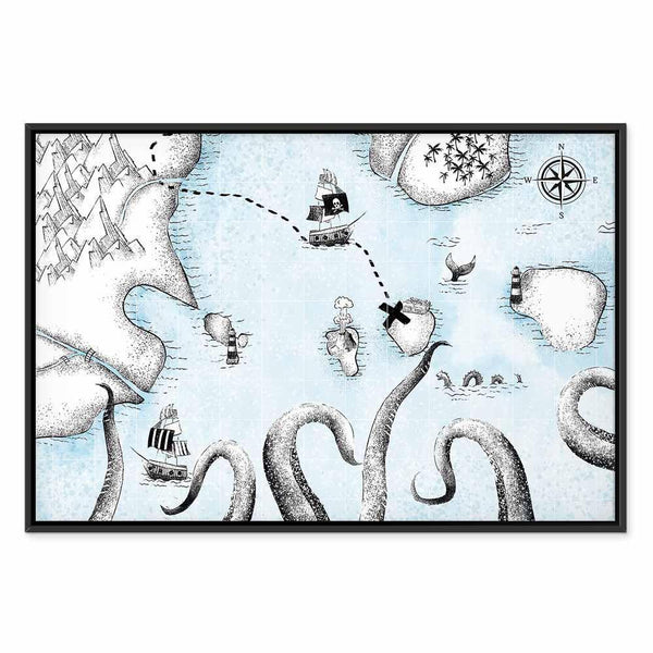 Quadro - Treasure Map (1 Part) Wide