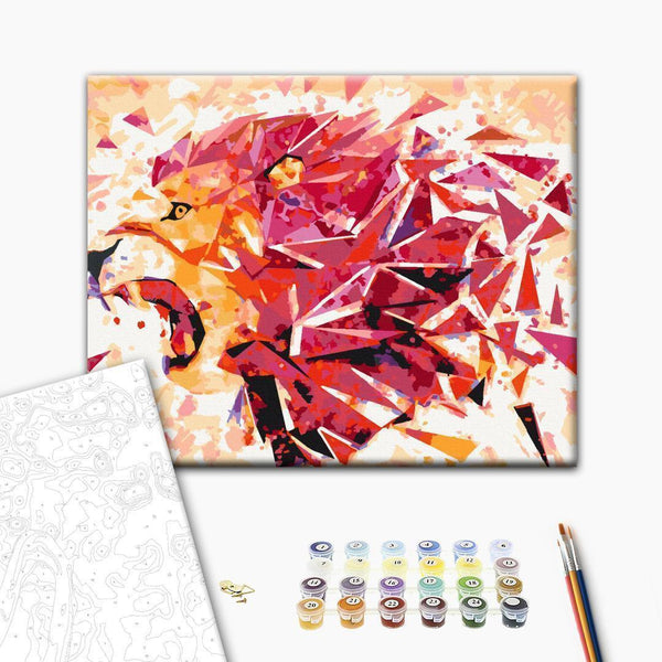 Quadro fai da te - Abstract Lion
