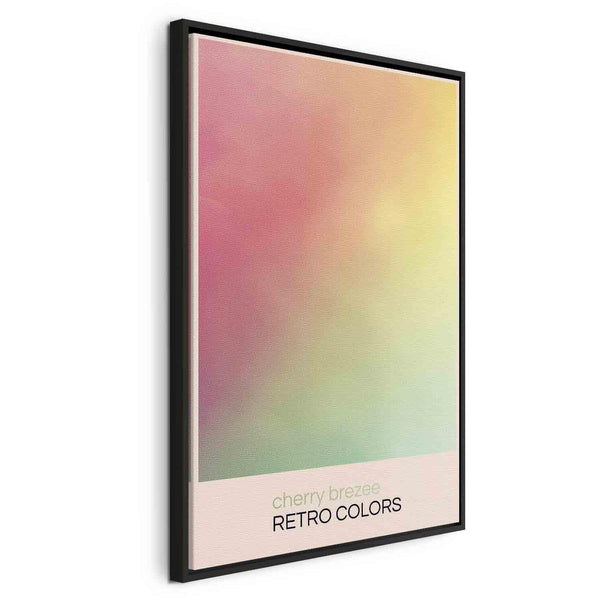 Quadro - Cherry Breeze - Pastel Gradient in Delicate Retro Colors
