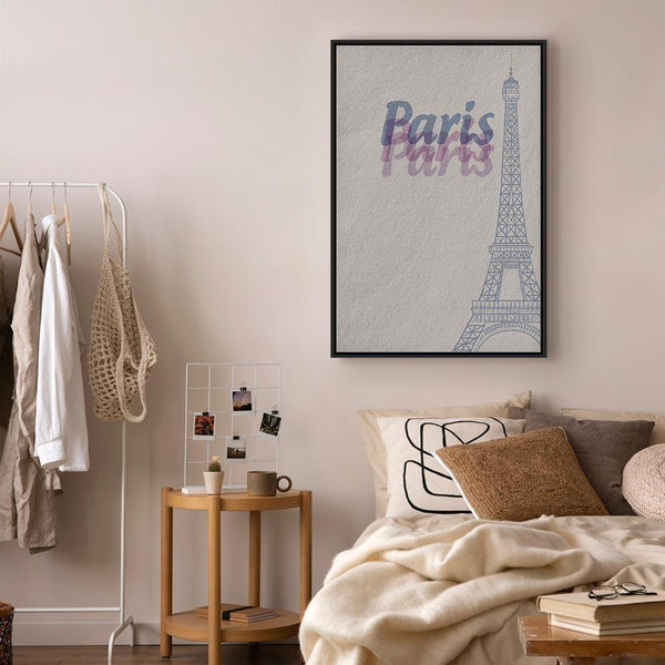 Quadro - Paris in Watercolours (1 Part) Vertical