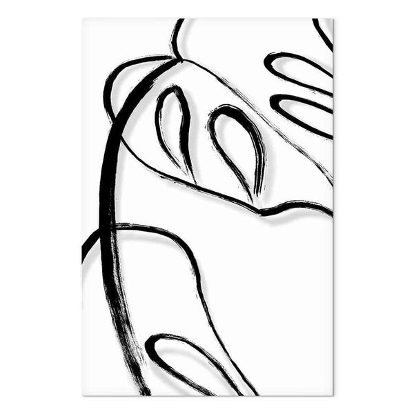 Quadro - White Monstera (1 Part) Vertical