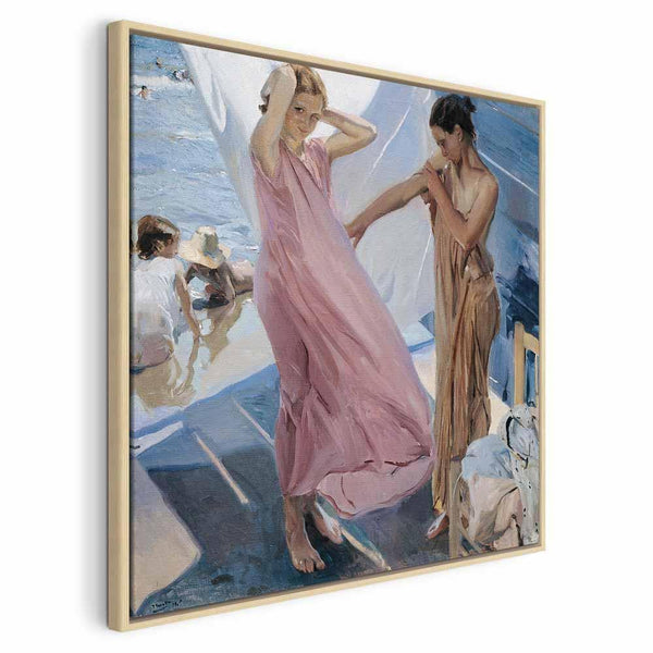 Quadro - Joaquín Sorolla y Bastida – After Bathing, Valencia