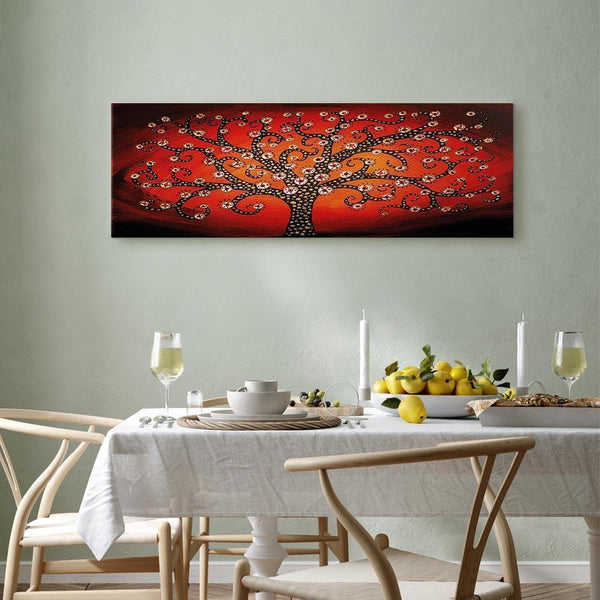 Quadro - Fiery Tree (1 Part) Narrow