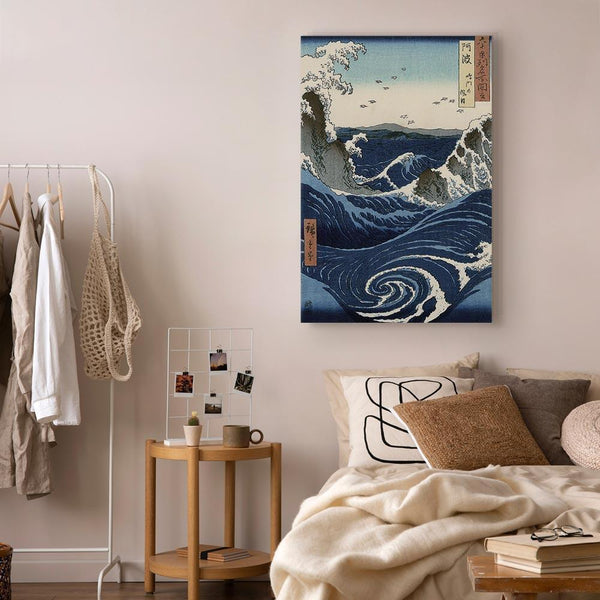 Quadro - Utagawa Hiroshige – View of the Naruto whirlpools at Awa