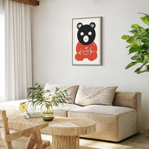 Quadro - Thoughtful Bear (1 Part) Vertical