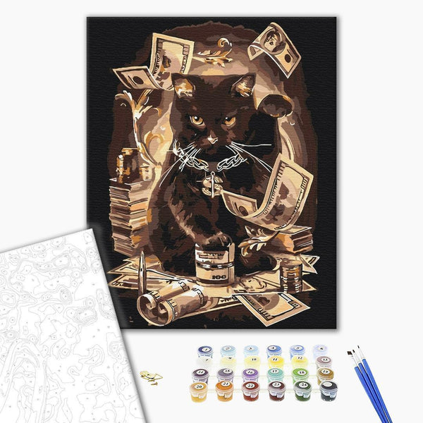 Quadro fai da te - Fortune-bringing cat