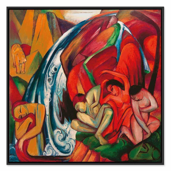 Quadro - Franz Marc – The waterfall (Women under a waterfall)