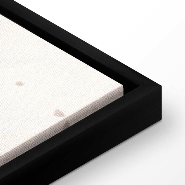 Quadro - Jumping Numbers - Numbers in a Subdued Beige-Brown Hue Among Snowflakes Stars and Clouds