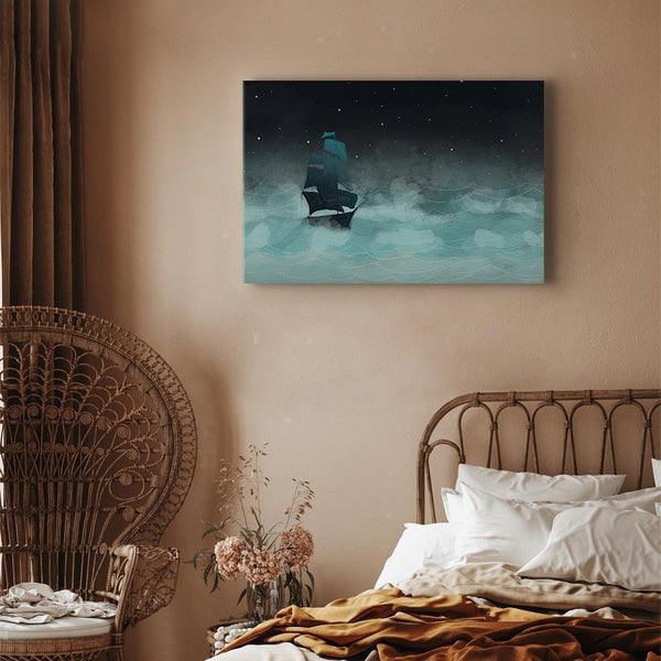 Quadro - Night Waves (1 Part) Wide - Second Variant