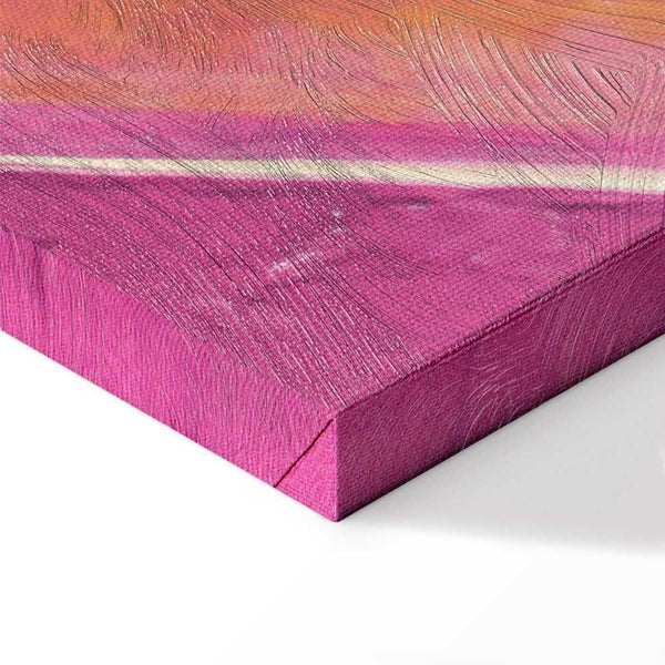 Quadro - Energetic Shapes - Dynamic Oil Paint Composition on Canvas
