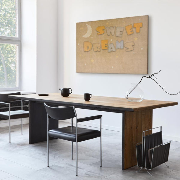 Quadro - Sweet Dreams - Pastel Inscription Surrounded by the Moon and Stars
