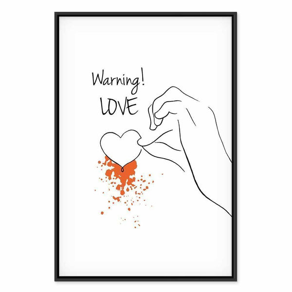 Quadro - Warning! Love (1 Part) Vertical